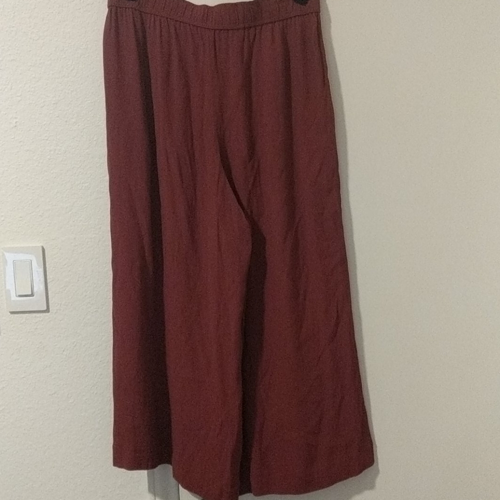 Madewell Marron cropped culottes